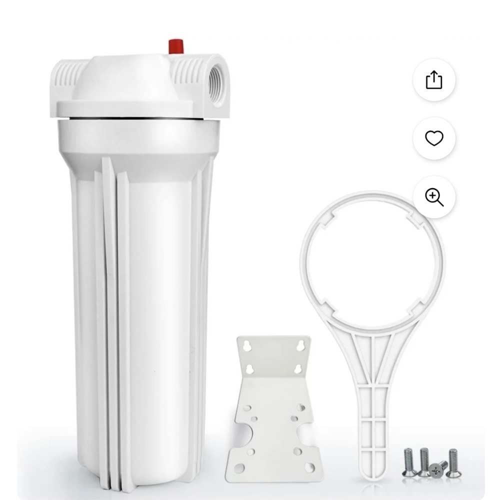 SimPure Whole House Water Filter Housing, Inline Water Filter, Universal 10
